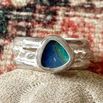볼더 오팔 실버 925 반지