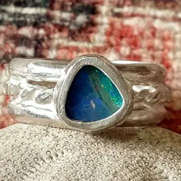 볼더 오팔 실버 925 반지