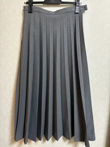 BEAMS BOY 아코디언 플리츠 스커트 그레이