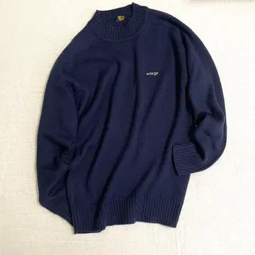 새상품급 [ X-LARGE 엑스라지 ] 긴팔 밀리터리 스웨터 네이비 XL
