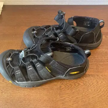 KEEN 블랙 아웃도어 샌들 조정 가능 22.0cm