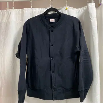 챔피온 빨간색 택 리버스 위브 스냅 가디건 미국제