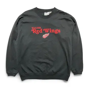 USA 구제 의류 캐나다제 90S NHL 디트로이트 레드윙스 맨투맨