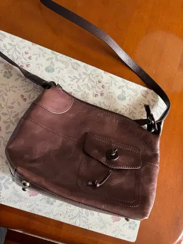 box21 와인 가죽 숄더백