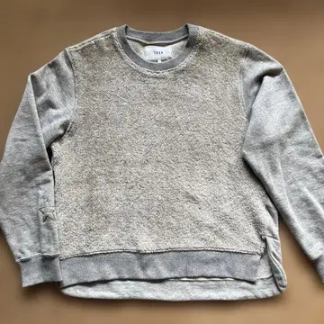 TEEE/티 별 와펜 부착 푸들 보아 사용 풀오버