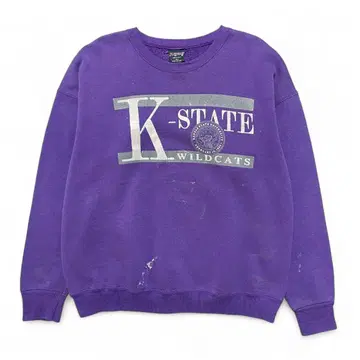 구제 의류 USA 90S 캔자스 주립대학 칼리지 빈티지 맨투맨
