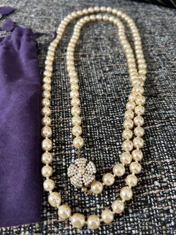 MIRIAM HASKELL 펄 롱 목걸이