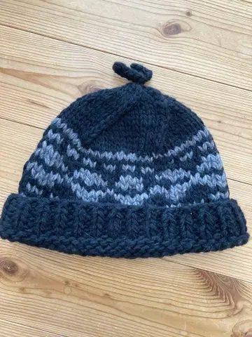 시착만 한 상품 DECHO 니트 모자 블랙