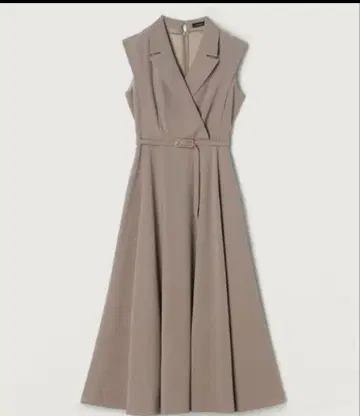 슬리브리스 랩 스타일 롱 원피스