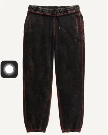 H&M GLENN MARTENS 워시 가공 스웨트 팬츠 글렌