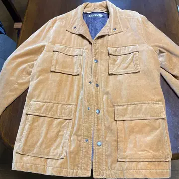 오렌지 코듀로이 캐주얼 자켓