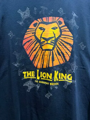디즈니 라이온킹 티셔츠 블랙 L 사이즈