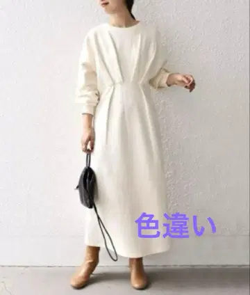 ships 블랙 긴팔 롱 원피스