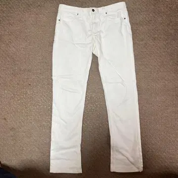 화이트 LL 사이즈 팬츠