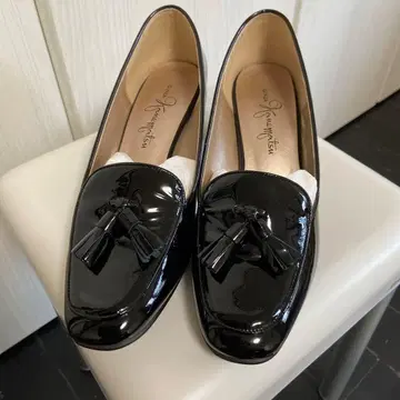 긴자 카네마츠 블랙 태슬 펌프스 23.5cm