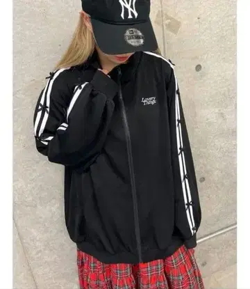 wc 리본 라인 빅 저지 트랙 자켓