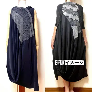 헤코비 드레이프 원피스 기모노 리메이크