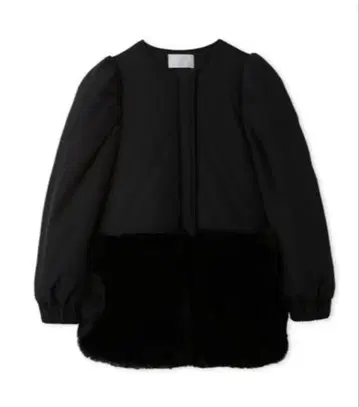 셀포드 CELFORD 에코 퍼 콤비 블루종 블랙 36