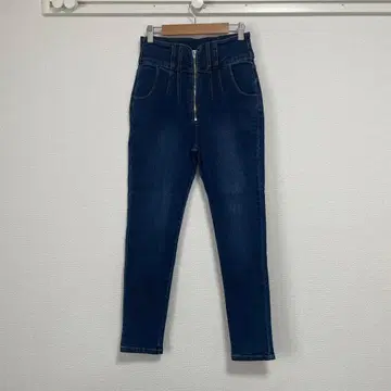 [ 미사용 새상품! ] 팬츠 스키니 데님 지퍼 RESEXXY 리젝시