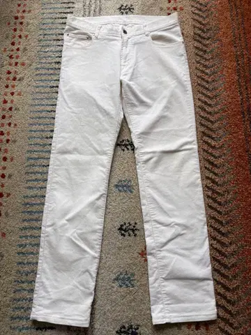 꼼사맨 화이트 코듀로이 팬츠 L