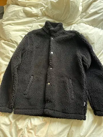 FILA 블랙 플리스 자켓 M