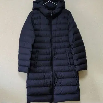 유니클로 울트라 라이트 다운 롱 코트 L 사이즈 네이비
