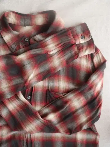 60s USA제 레이온 옴브레 셔츠 빈티지