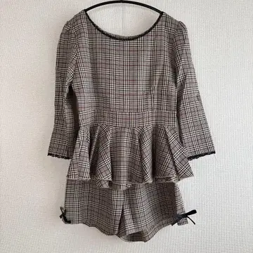 evelyn 체크 무늬 셋업