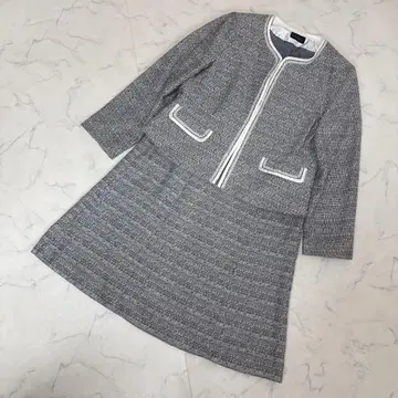 SUCRE 트위드 세레모니 수트 셋업 그레이&네이비 17호