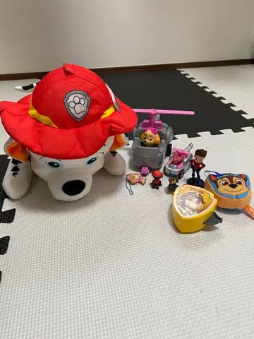 파우 패트롤 봉제 인형과 피규어와 백팩과 가방 세트