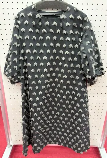 프린지 장식 7부 소매 원피스