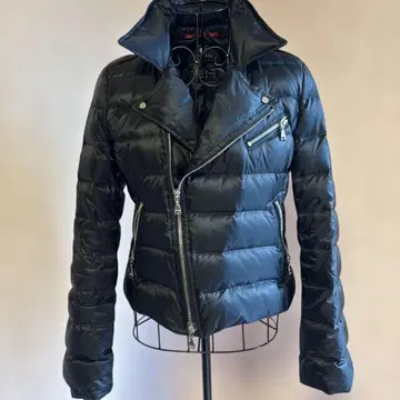 새상품급 LOVELESS 블랙 라이더 다운 자켓