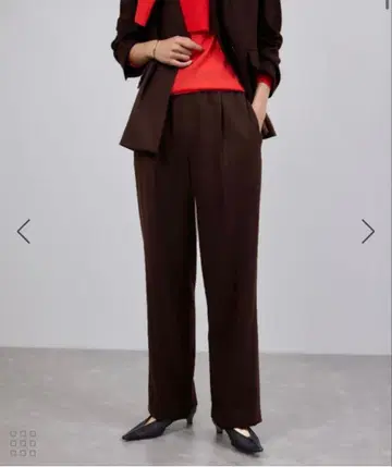 ROPE / 로페 케 어택 팬츠 ( 다크 브라운 ) 사이즈: 38