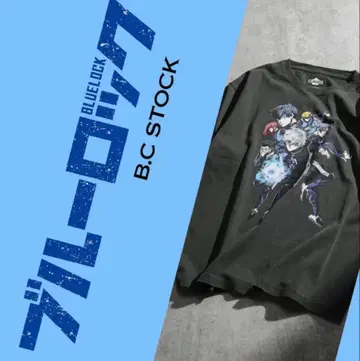 [ 미사용 새상품 ] 블루 록 b.c stock T셔츠 M 빈티지 가공