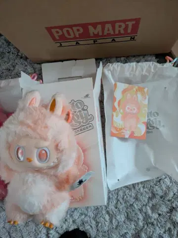 POP MART Binto Sery 핑크 봉제 인형