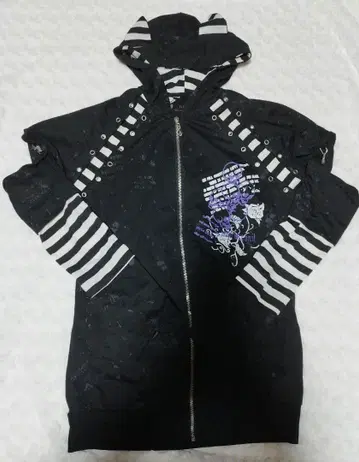 y2k 보더 후드티 SEXPOT ACDCRAG 펑크 하라주쿠 고양이 귀