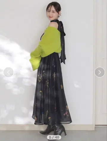 Sustainable 볼레로 (플라워 모티브 원피스 x 볼레로 세트)