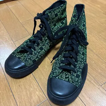 VISION STREET WEAR 하이컷 스니커즈 블랙/그린