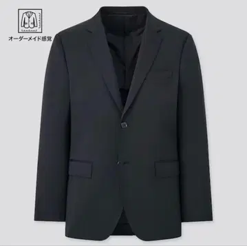 새상품급 유니클로 스트레치 울 슬림 자켓 블랙 사이즈 42