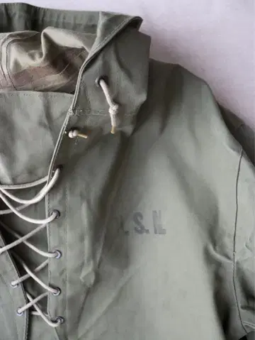 40s US NAVY N-2 데크 레인 파카 빈티지