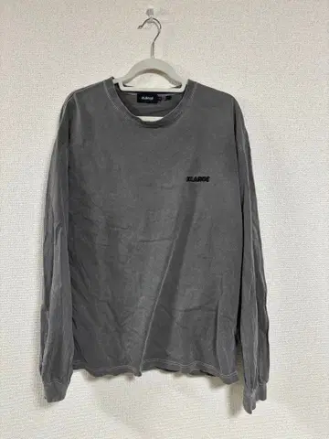 XLARGE 그레이 롱 슬리브 T셔츠