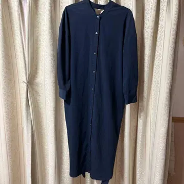 저널 스탠다드 네이비 긴팔 셔츠 원피스