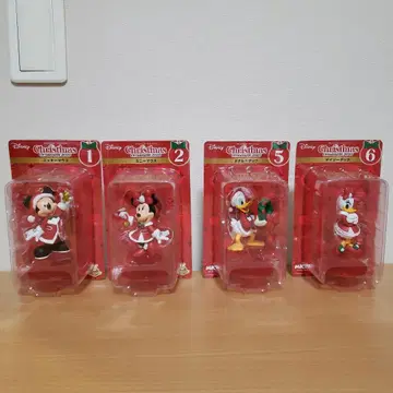 디즈니 오너먼트 복권 미키 미니 도날드 데이지 4종 세트