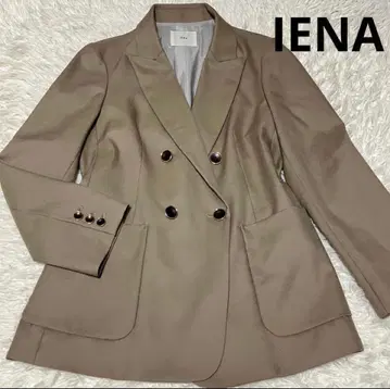 [ 새상품급 ] IENA 테일러드 자켓 울 베이지 더블