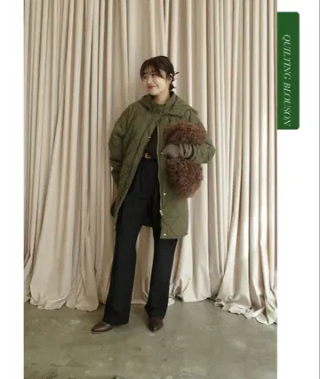 SLOBE IENA 발수 패디드 후디 판초