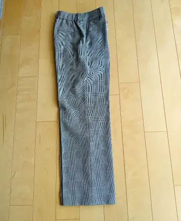 [ 새상품 ] PLST 스트레이트 팬츠 XS 체크 무늬 웜 리저브