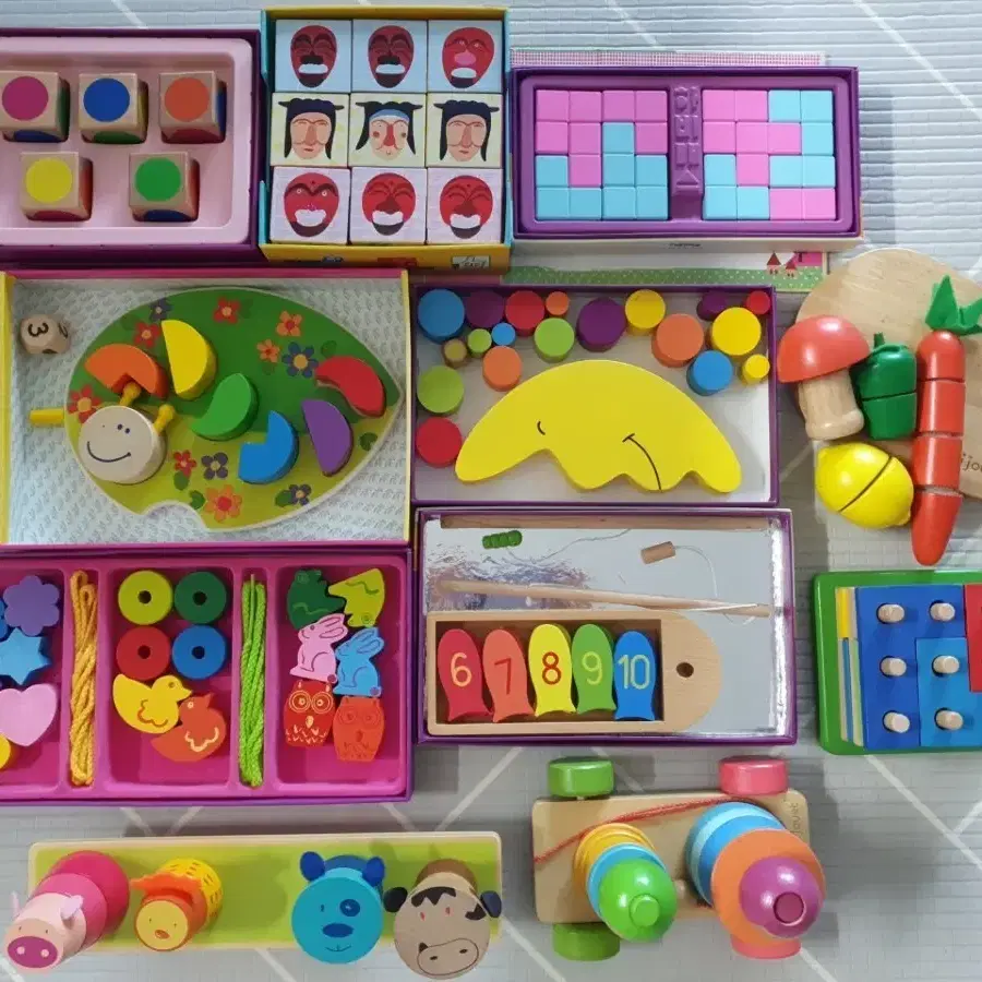 11종일괄 하비매스 원목교구.원목장난감.낚시놀이.요리장난감