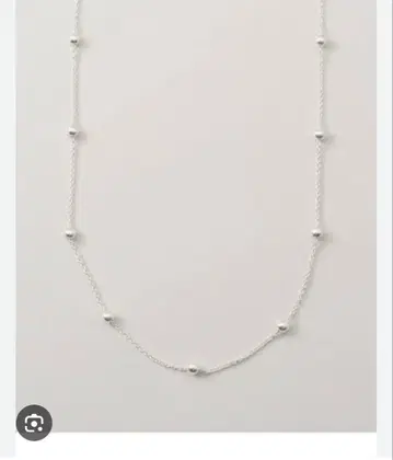 RELUME 볼 가는 목걸이 실버