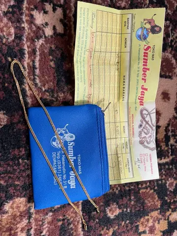 골드 목걸이 수납 파우치 포함