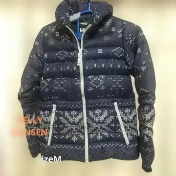 HELly Hansen 네이비 패턴 다운 자켓